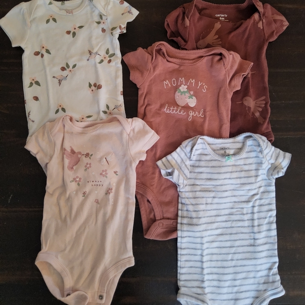 6 pc baby girl lot one piece - Picture 1 of 2
